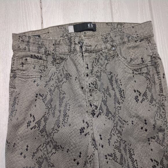 KUT KFTK Women's Donna Snake Print High Rise Fab Ankle Skinny Jeans Size 6 - Picture 6 of 10